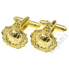 Royal Marines Cufflinks (Cap Badge Style) (Metal / Enamel)